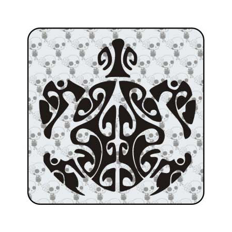 Autocollant tortuga tribal