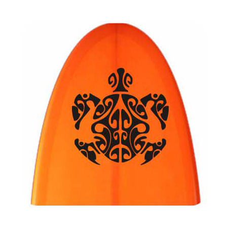 Autocollant tortuga tribal