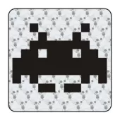 Autocollant space invaders 2