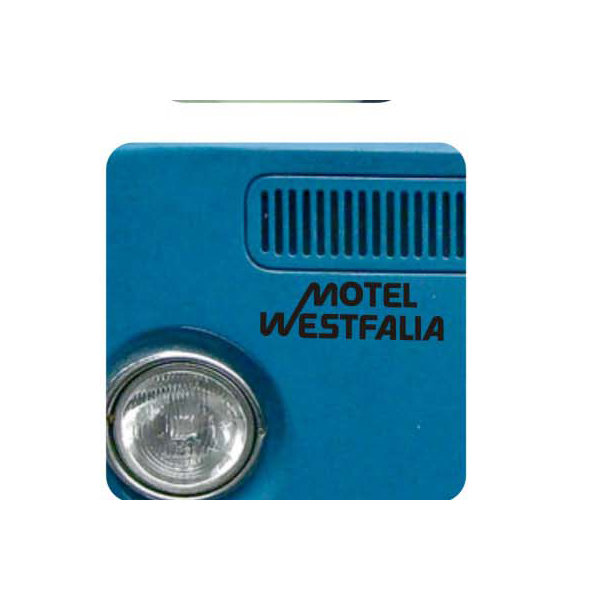 MOTEL WESTFALIA Aufkleber, Westfalia Aufkleber