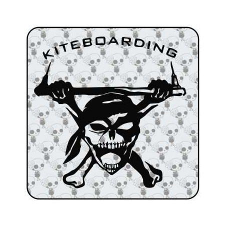 Pegatina SKULL KITE. Pegatinas surferas.