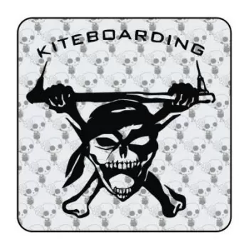 Sticker skull kite