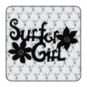 Autocollant surfer girl