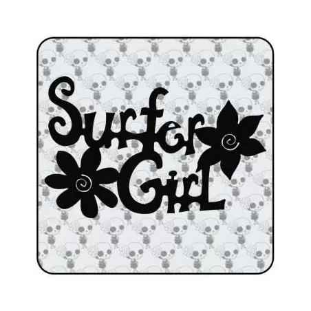 Autocollant surfer girl