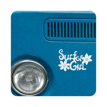 Pegatina SURFER GIRL. Pegatinas surferas.