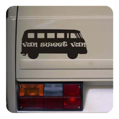 Sticker van sweet van