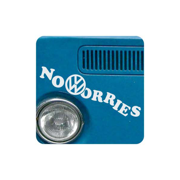 Pegatina NO WORRIES. Pegatinas para Camper y Autocaravana