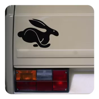 Aufkleber logo rabbit