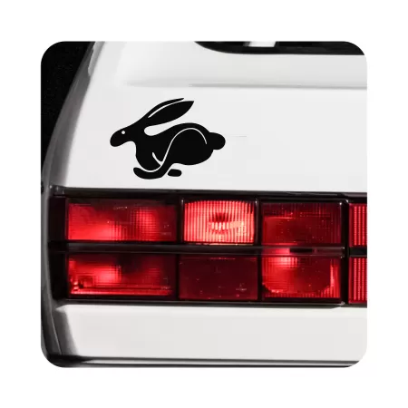 Autocollant logo rabbit