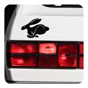 Autocollant logo rabbit