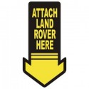 Sticker attach land rover here