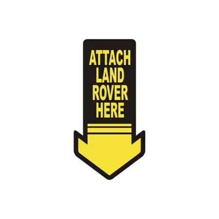 ATTACH LAND ROVER HERE Aufkleber