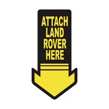 ATTACH LAND ROVER HERE Aufkleber