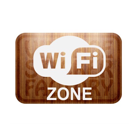 Autocollant wifi zone
