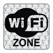 Sticker wifi zone 2