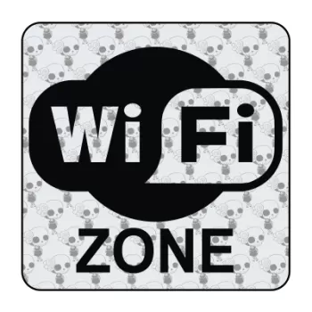 Autocollant wifi zone