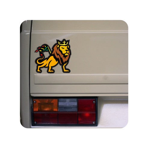 Sticker leon rasta