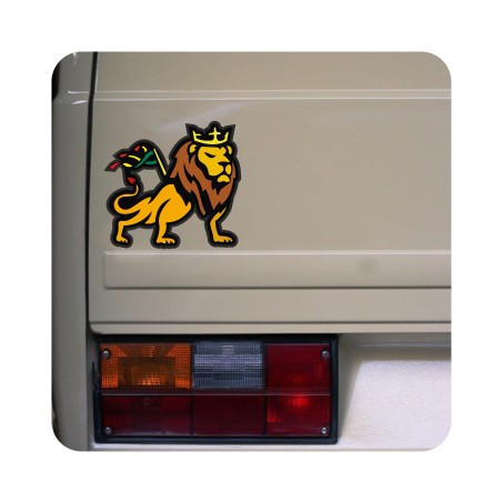 Pegatina LEON RASTA. Pegatinas freaks, pegatinas frikis.