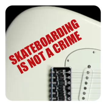 SKATE IS NOT A CRIME Aufkleber