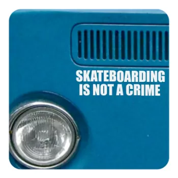 Pegatina SKATE IS NOT A CRIME. Pegatinas surferas.