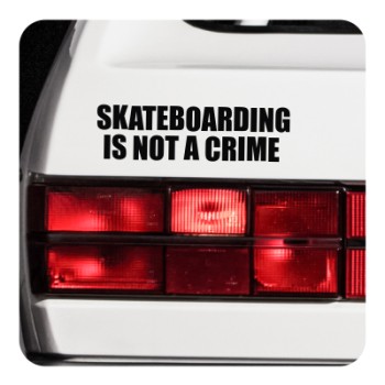 SKATE IS NOT A CRIME Aufkleber