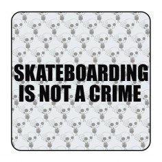 Pegatina Skate is not a crime