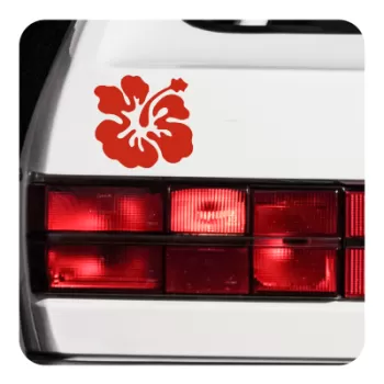 Sticker Flor Hawaiana Hibiscus