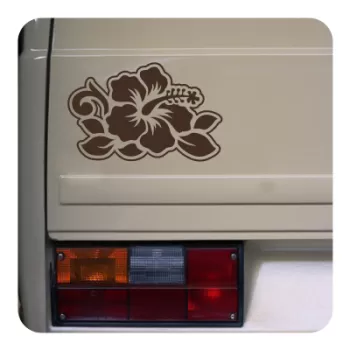 Sticker Flor Hawaiana Hibiscus