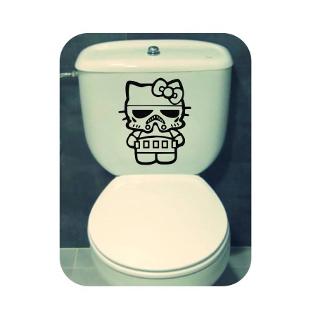 Autocollant kitty storm trooper