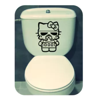 KITTY STORM TROOPER Aufkleber