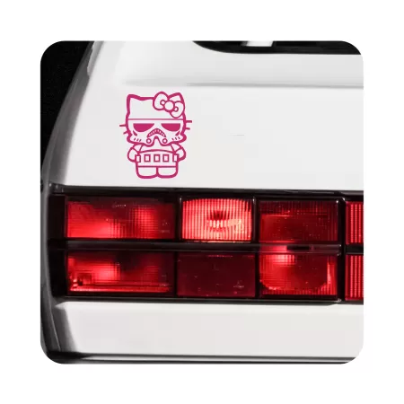 Sticker kitty storm trooper