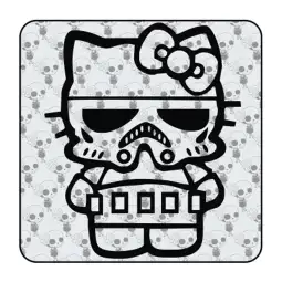 Pegatina KITTY STORM TROOPER. Pegatinas freaks, pegatinas frikis. 2