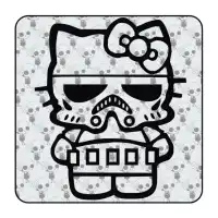 Autocollant kitty storm trooper 2