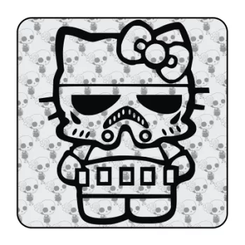 KITTY STORM TROOPER Aufkleber