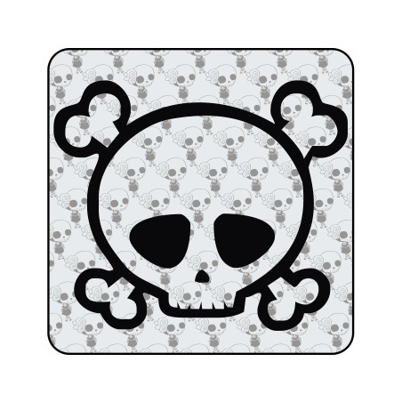 Pegatina CALAVERA. Pegatinas freaks, pegatinas frikis.