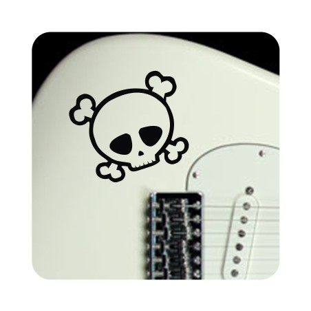 Pegatina CALAVERA. Pegatinas freaks, pegatinas frikis.