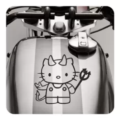 Sticker kitty demonio