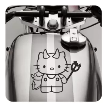 Sticker kitty demonio