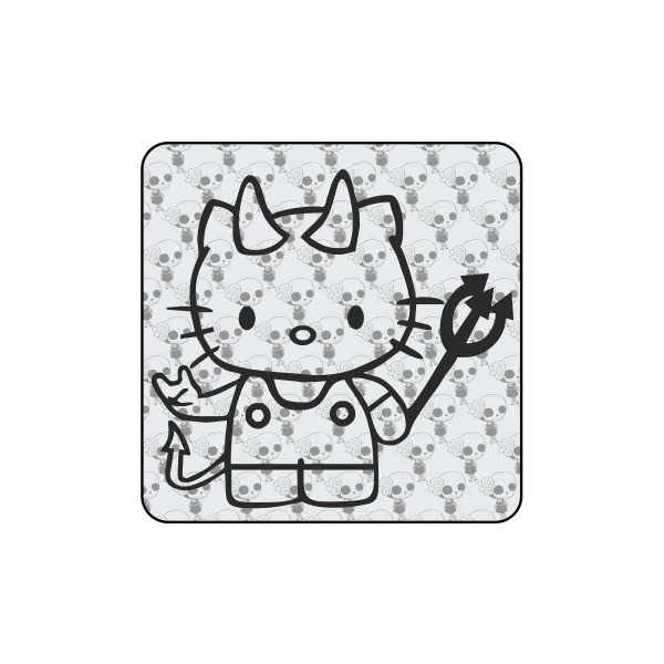 Sticker kitty demonio