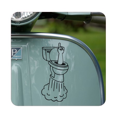 WC PAWAH Aufkleber