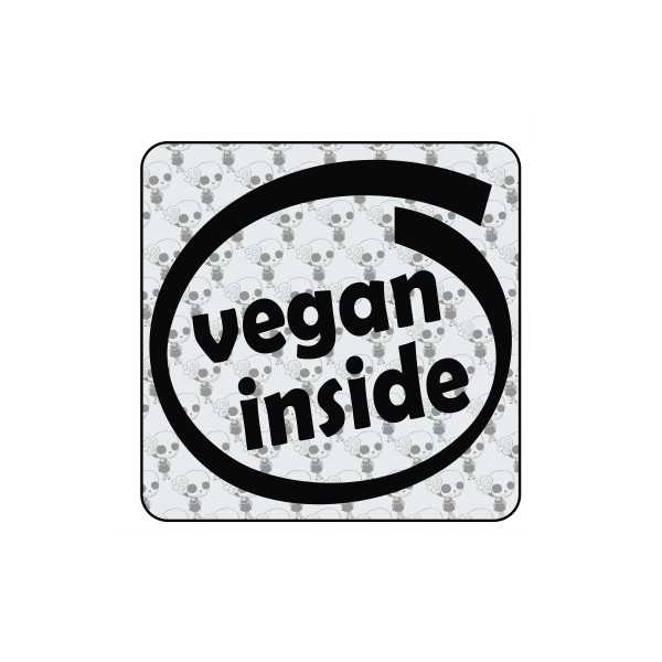 Pegatina VEGAN. Pegatinas freaks, pegatinas frikis.