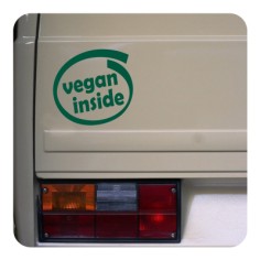 Pegatina VEGAN. Pegatinas freaks, pegatinas frikis.