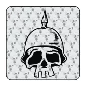 Sticker calavera casco 2