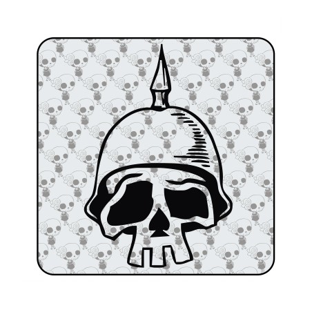 SCHÄDEL HELM Aufkleber