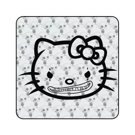 Sticker kitty clown