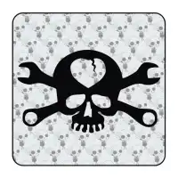 Sticker calavera herramientas 2