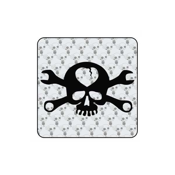 Sticker calavera herramientas