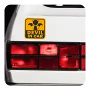 Pegatina de vinilo DEVIL IN CAR