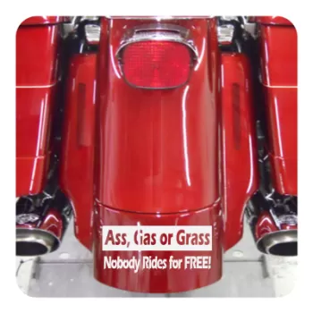 ASS GAS OR GRASS Aufkleber