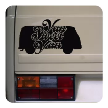 Sticker van sweet van